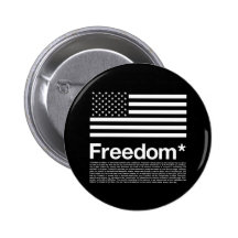 Amerika: De voorwaarden het van de vrijheid Button