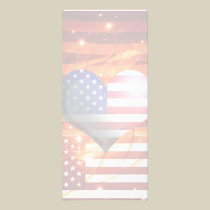Amerikaans het ontwerplicht van het trotshart reclamekaarten