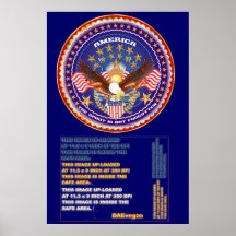 Amerikaanse Patriottisch te bekijken gelieve Nota' Poster