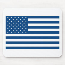 Amerikaanse Vlag - Blauw Muismatten
