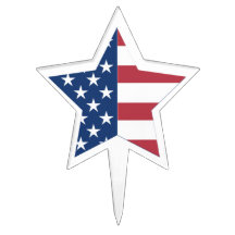 Amerikaanse vlag taart prikkers