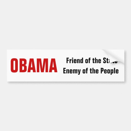 Ami ou ennemi d'OBAMA ? Adhésifs Pour Voiture