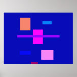 Amis bleu-foncé posters