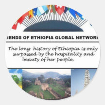 amis de l'Ethiopie Autocollants