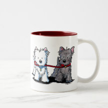 Amis de marche de KiniArt Terrier Tasses
