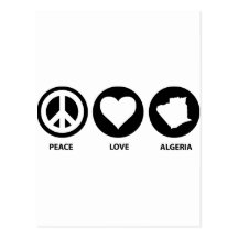 Amour Algérie de paix Carte Postale