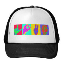 AMOUR Andy Warhol de langue des signes Casquettes