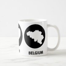 Amour Belgique de paix Tasses