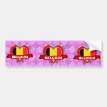 Amour Belgique du cru I Adhésif Pour Voiture