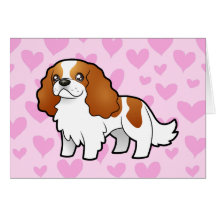 Amour cavalier d'épagneul du Roi Charles Carte De Vœux