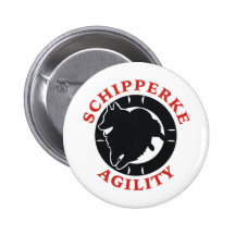 Amour d'agilité de Schipperke Pin's Avec Agrafe