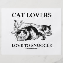 Amour d'amoureux de les chats à se blottir prospectus personnalisés