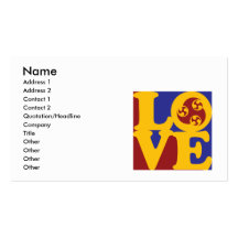 Amour d'Anime Cartes De Visite Professionnelles