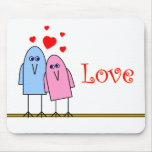 Amour de Birdy Tapis De Souris
