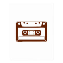 Amour de cassette cartes postales