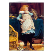 Amour de chat de Kitty - peinture tigrée - par le  Cartes De Vœux