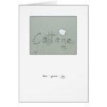 Amour de cottage - paix - joie carte de vœux