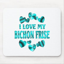 Amour de FRISE de BICHON Tapis De Souris