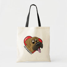 Amour de la bande dessinée I mon Fila Brasileiro Sac De Toile