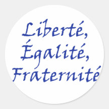 Amour de Les Misérables : Liberté, Égalité, Frater Autocollants Ronds