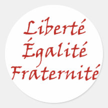 Amour de Les Misérables : Liberté, Égalité, Frater Autocollant