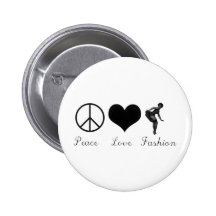 Amour de paix et conception de cool de mode ! pin's avec agrafe