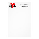 Amour de panda papier à lettre customisé
