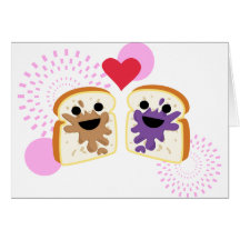 Amour de PB& J Carte De Vœux