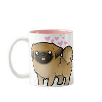 Amour de Pekingese (chiot coupé)