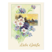 Amour de salutations carte postale