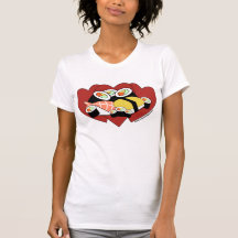 Amour de sushi t-shirts