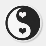 Amour de Ying Yang Magnets