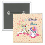 Amour d'hiver badges publicitaires