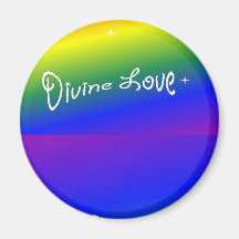 Amour divin d'arc-en-ciel magnets pour réfrigérateur