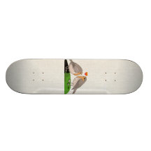 Amour d'oiseau de rouge-gorge skateboards personnalisables