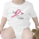 Amour et foi d'espoir de bébé t-shirts