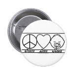 Amour et Kaila de paix Badge