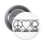 Amour et karma de paix badge
