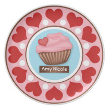 Amour et petits gâteaux - 10" personnalisé plat assiettes pour soirée