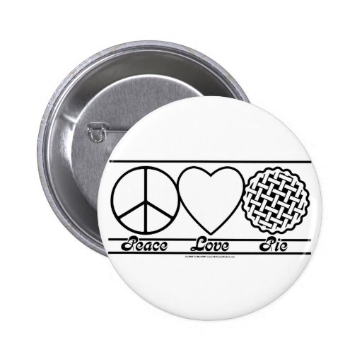Amour et tarte de paix badge