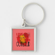 Amour fort porte-clefs