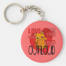 Amour fort porte-clefs