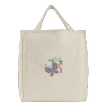 Amour Fourre-tout de papillon Sacs Brodés