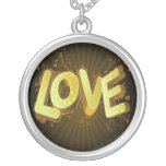 amour jaune d'or colliers personnalisés