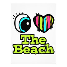 Amour lumineux du coeur I d'oeil la plage Invitations