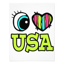 Amour lumineux Etats-Unis du coeur I d'oeil Faire-parts