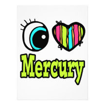 Amour lumineux Mercury du coeur I d'oeil Cartons D'invitation