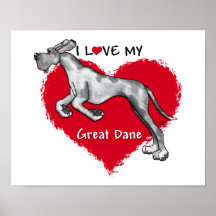Amour Merle great dane UC Poster