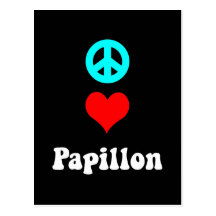 Amour Papillon de paix Carte Postale