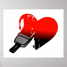 Amour peint posters